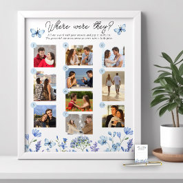 Var var de som spelade 10 Photo Blue Wildblomma? Poster