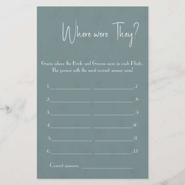 Var var de? Visa spelkortsfälla Flygblad (Framsidan)