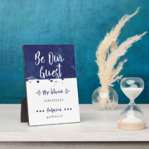 Var vår gäst - Wifi Network Plaque