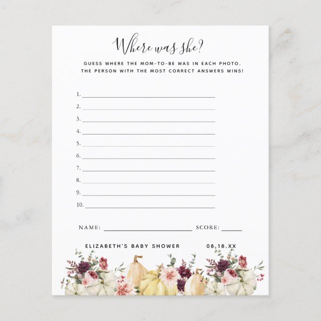 Var var hon? | Barnstödsspel (Framsida)