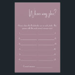 Var var hon? Visa spelkortsfälla Flygblad<br><div class="desc">Gör det till ditt eget genom att lägga till texten. Om du vill komma åt avancerad redigering av verktyg går du till "Anpassa", rulla ner och trycker på länken "klicka för att anpassa ytterligare". Om du vill ha mer matchande design klickar du på länken "Övriga produkter från den här samlingen"...</div>