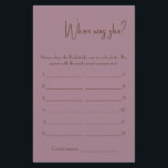 Var var hon? Visa spelkortsfälla Flygblad<br><div class="desc">Gör det till ditt eget genom att lägga till texten. Om du vill komma åt avancerad redigering av verktyg går du till "Anpassa", rulla ner och trycker på länken "klicka för att anpassa ytterligare". Om du vill ha mer matchande design klickar du på länken "Övriga produkter från den här samlingen"...</div>