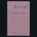 Var var hon? Visa spelkortsfälla Flygblad<br><div class="desc">Gör det till ditt eget genom att lägga till texten. Om du vill komma åt avancerad redigering av verktyg går du till "Anpassa", rulla ner och trycker på länken "klicka för att anpassa ytterligare". Om du vill ha mer matchande design klickar du på länken "Övriga produkter från den här samlingen"...</div>