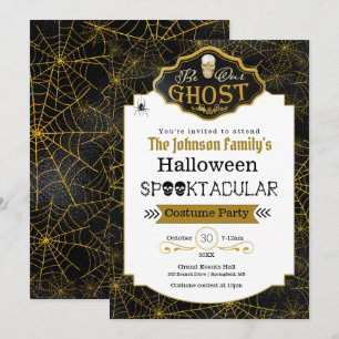 Var vår inbjudan till Ghost Black & Guld Costume P
