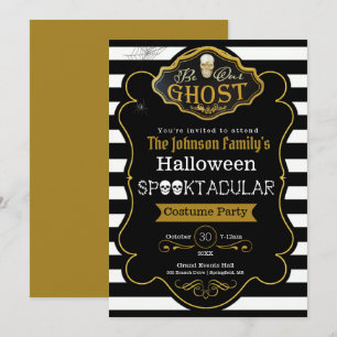 Var vår inbjudan till Ghost Black & Guld Costume P