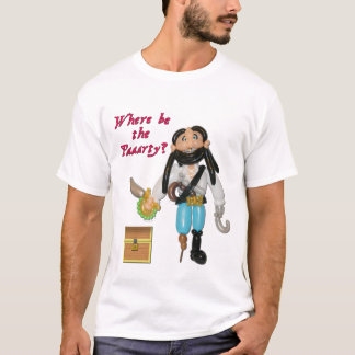 Var var Parrrtyen? Svälla piratskjortan T Shirt