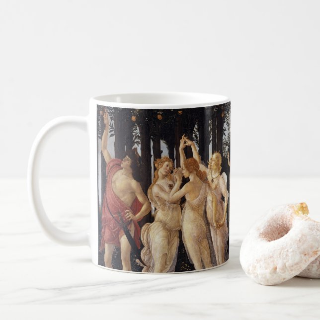 Vår, Vårallegori av Sandro Botticelli Kaffemugg (Med munk)