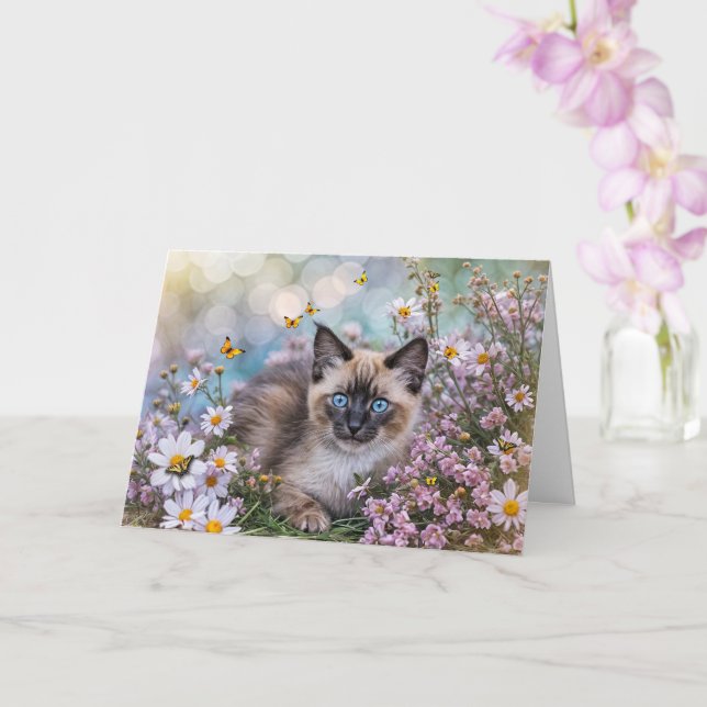 Vår Vårdagjämning Ostara Välsignelse med snygga  Kort (Orkide)