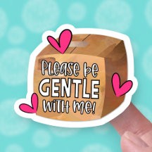 Var varsam med Cute Fragile Box Hearearts Business