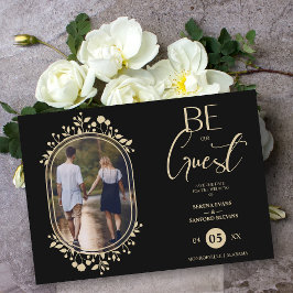 Var vårt foto från Guest Black Bröllop Chic Blommi Spara Datumet