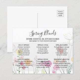 Vår Väsentliga Oljor Blandning Postkort Vykort