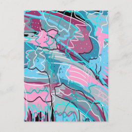 Vår Vatten Abstrakt Art Vykort