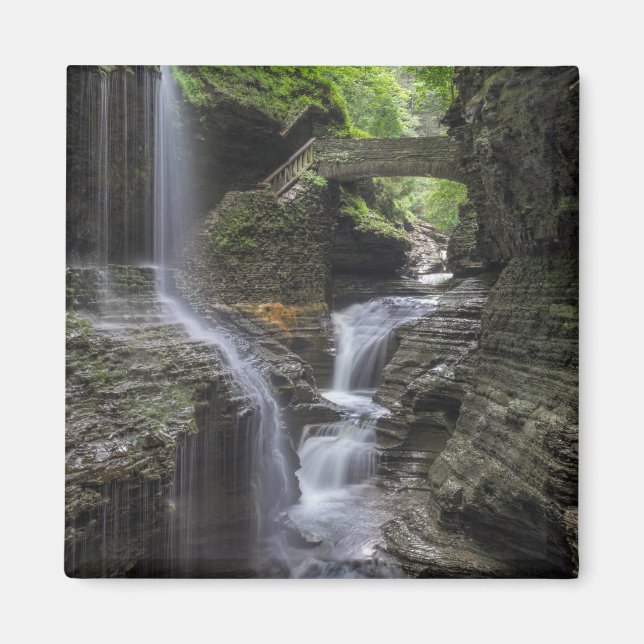 Vår Vattenfall i Watkins Glen Magnet (Framsidan)