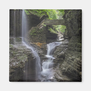 Vår vattenfall vid Watkins Glen Magnet