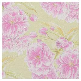 Vår vattenfärgen rosa blommar  blommar tyg