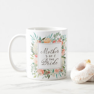 Vår vattenfärgsBlommigt Budens mamma Kaffemugg