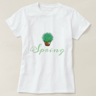 Vår växtillustration t-shirt samling