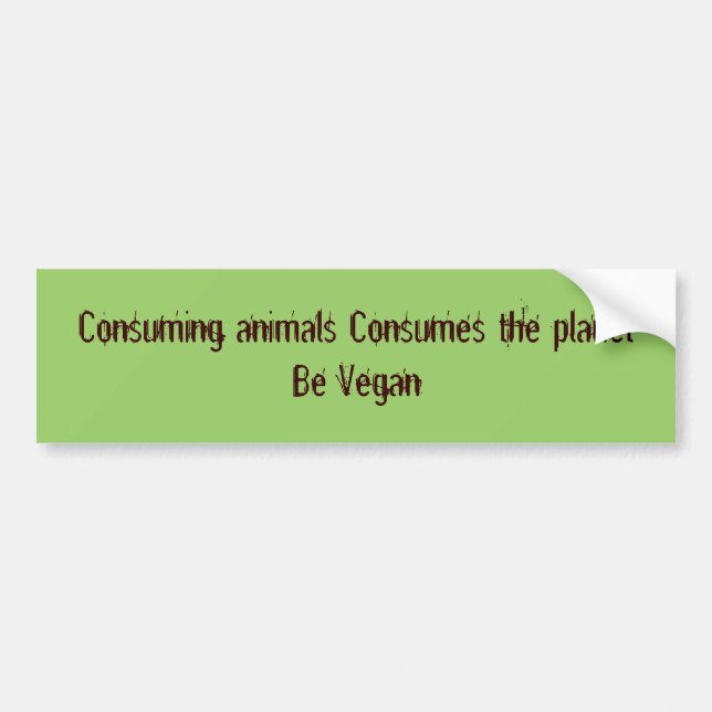 Var veganen bildekal (Framsidan)