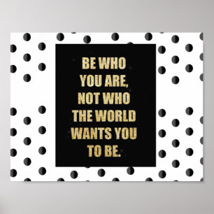 Var vem du är - den motivational affischen poster