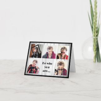 Var vem du är och säg vad du känner av kortet kort