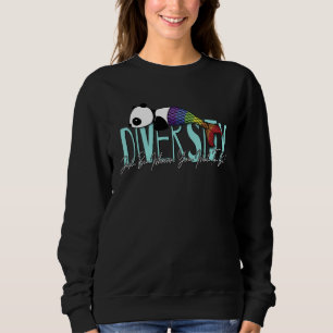 Var Vem Du Vill Vara Mångfald Regnbåge Panda Havsm T Shirt