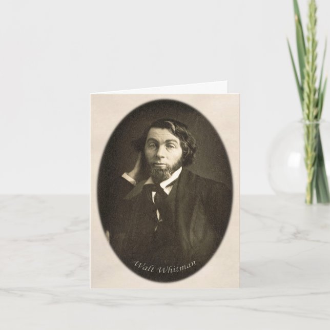 "Var vi tillsammans. "Walt Whitman Kort (Framsida)