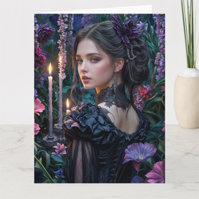 Vår Victorian Goth 2025 Design 12 Card Kort (Framsida)