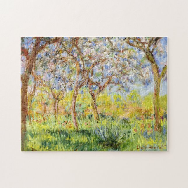 Vår vid Giverny Monet Fine Art Pussel (Horisontell)
