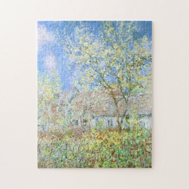 Vår vid Giverny Monet Fine Art Pussel (Vertikal)