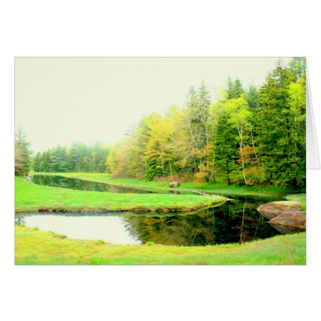 Vår vid Otis Cove Hälsningskort (Framsidan Horizontal)