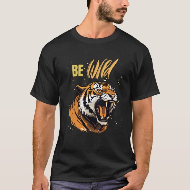 Var VILD Tiger T Shirt (Framsida)