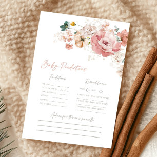 Vår vilda blommor Baby Shower Spädbarn Förutsägels
