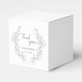 Vår vilda blommor lila rosa bröllop tack presentaskar