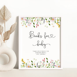 Vår vildblommor Bokar för baby Poster