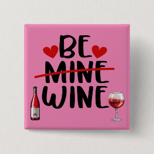 Var Vin Valentinknapp Knapp