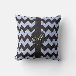 Vår Violet med Black Chevron Pillow Kudde
