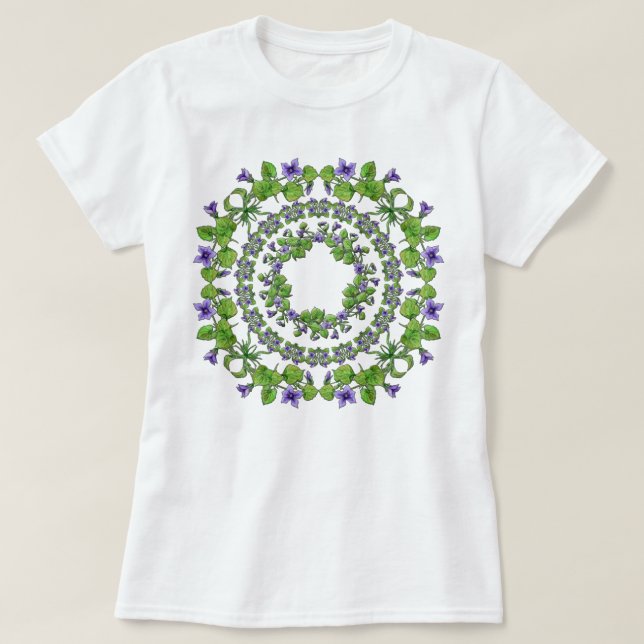 Vår violets är min kärlek! t shirt (Design framsida)