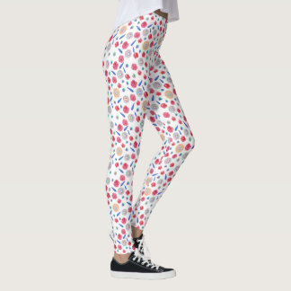 Vår Watercolor Flowers Leggings