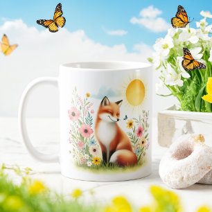 Vår Watercolor Fox - Kid Mugg