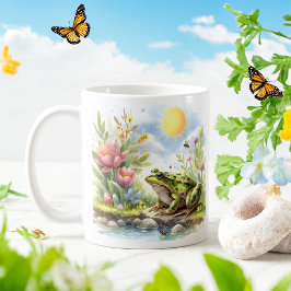 Vår Watercolor Frog - Kid Mugg