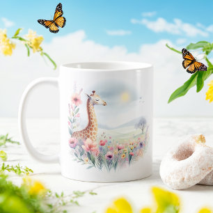 Vår Watercolor Giraffe - Kid Mugg