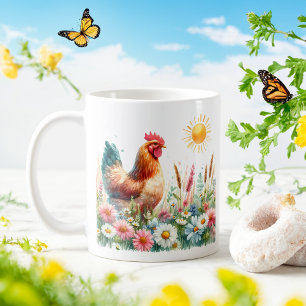 Vår Watercolor Hen - Kid Mugg