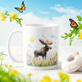 Vår Watercolor Moose - Kid Mugg