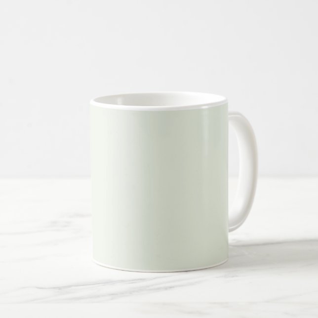 Vår Whisper Grönt Solid Färg Kaffemugg (Framsida höger)