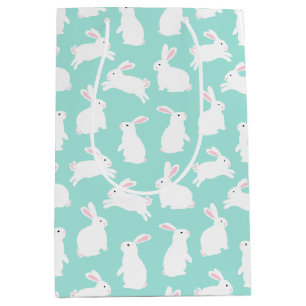 Vår White Bunnies Mönster