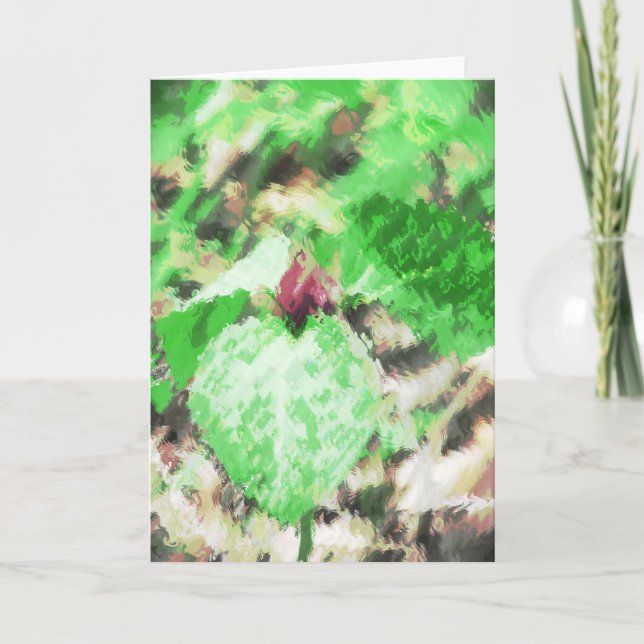 Vår WildblomDigital Art Kort (Framsida)