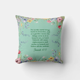 Vår WildblomGarden Bible Verse Dubbla Sided Kudde