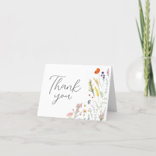 Vår Wildblomma Baby i Bloom Baby Shower Tack Kort