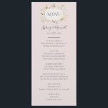Vår Wildblomma |  Bröllop-midmeny Meny<br><div class="desc">Den vår vildblomman | bröllop-middagsmeny är perfekt för din orustiska vintage boho bröllop. Konstruktionen har färgstarka, elegant minimalistblommor i vilden med pastellfärgerna. Det påminner tittaren om en klassisk, enkel bohemisk trädgårdsskugga. Ett typiskt kännetecken är hur blommigten och grönsakerna hålls minimala och moderna samtidigt som de fortfarande är ge och antika....</div>