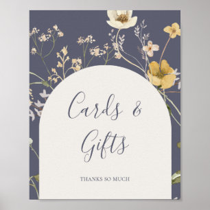 Vår Wildblomma Dusty Lila Cards and Gifts Poster